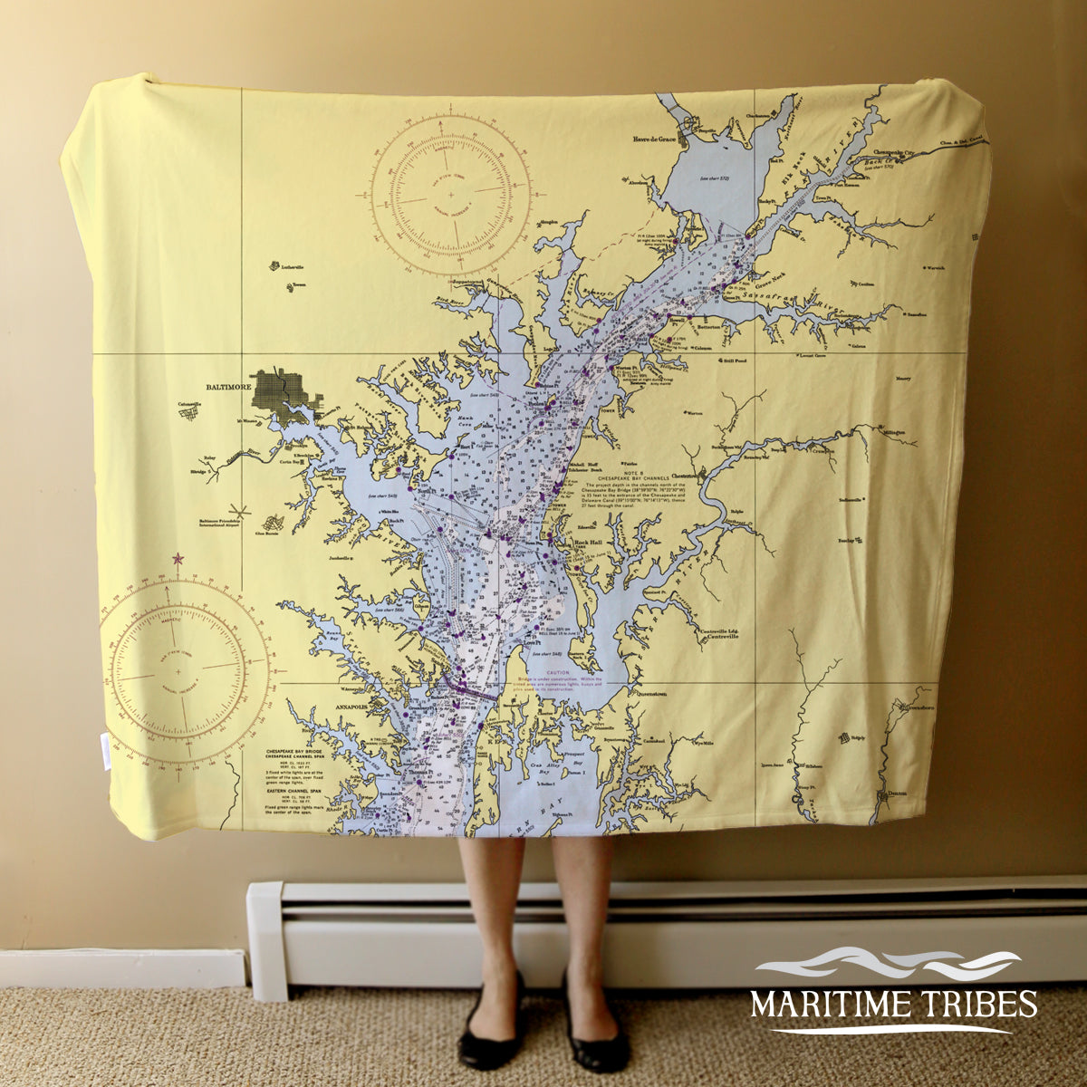 Baltimore to Annapolis Chesapeake Bay Blanket Maritime