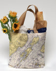 Islesboro, Maine Nautical Chart Tote