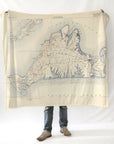 Martha's Vineyard Antique Map Blanket