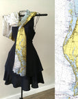 St. Pete Beach, Clearwater, FL Nautical Chart Scarf