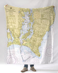 Point Judith Harbor, RI - Nautical Chart Blanket