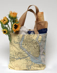 Ashley River/ Charleston Nautical Chart Tote