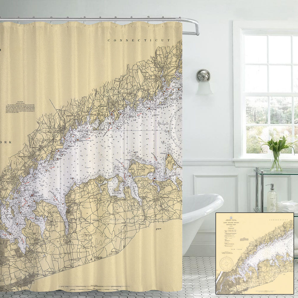 San Pedro Bay, CA Nautical Chart Shower hotsell Curtain / Made to Order