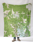 Dunnellon, FL Area Topo Blanket