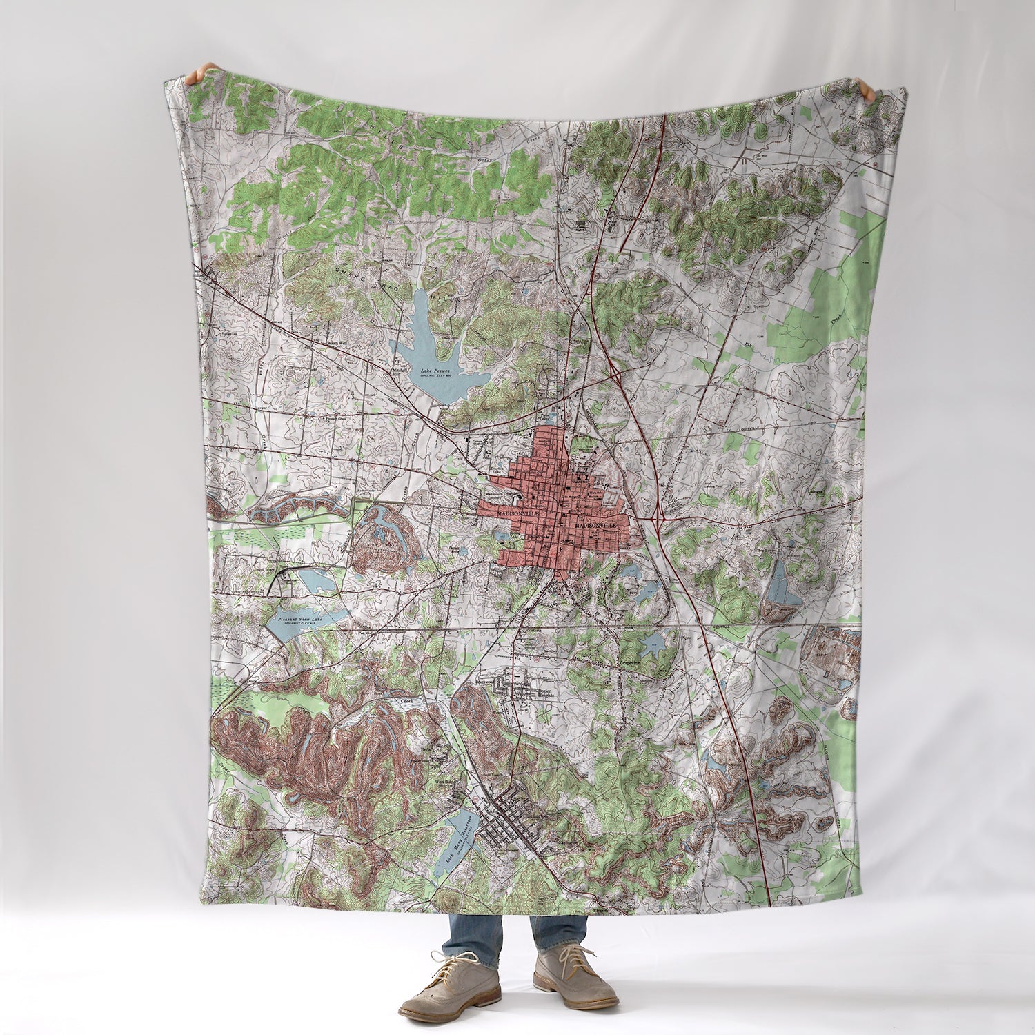 Madisonville KY Topo Blanket