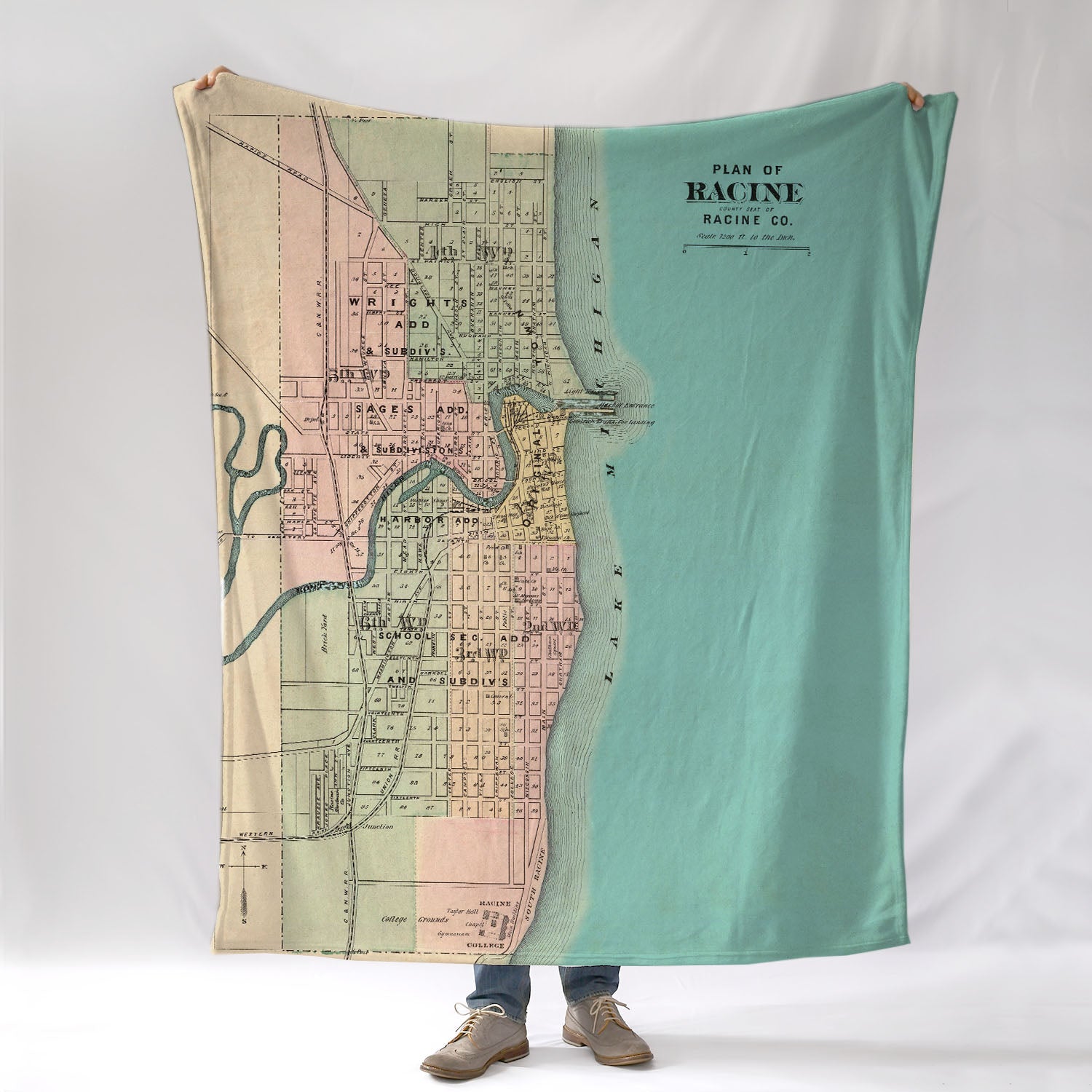 Racine Antique Plan Blanket