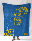 Ann Arbor Campus Map Blanket