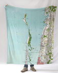 Dunedin Topo Map Blanket