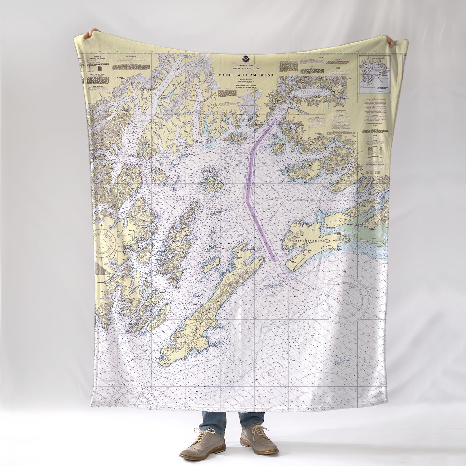 Prince William Sound, AK Nautical chart Blanket