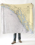 Dixon Entrance to Cape St. Elias Nautical Chart Blanket