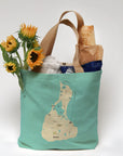 Block Island RI Modern Wave Tote