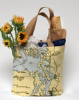 Whidbey Island  Nautical Chart Tote