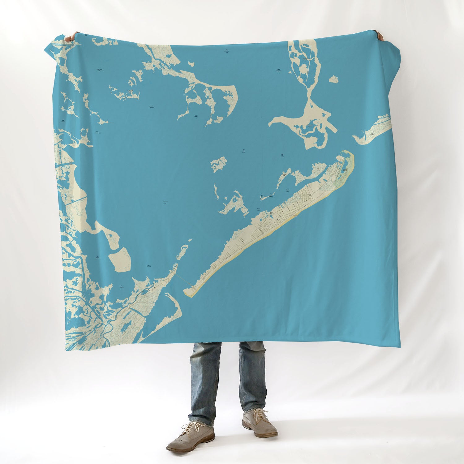 Grand Isle Louisiana Charted Territory Blanket