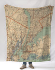 Hudson River 1891 Antique Blanket