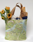 Boston Illustrated Map Tote