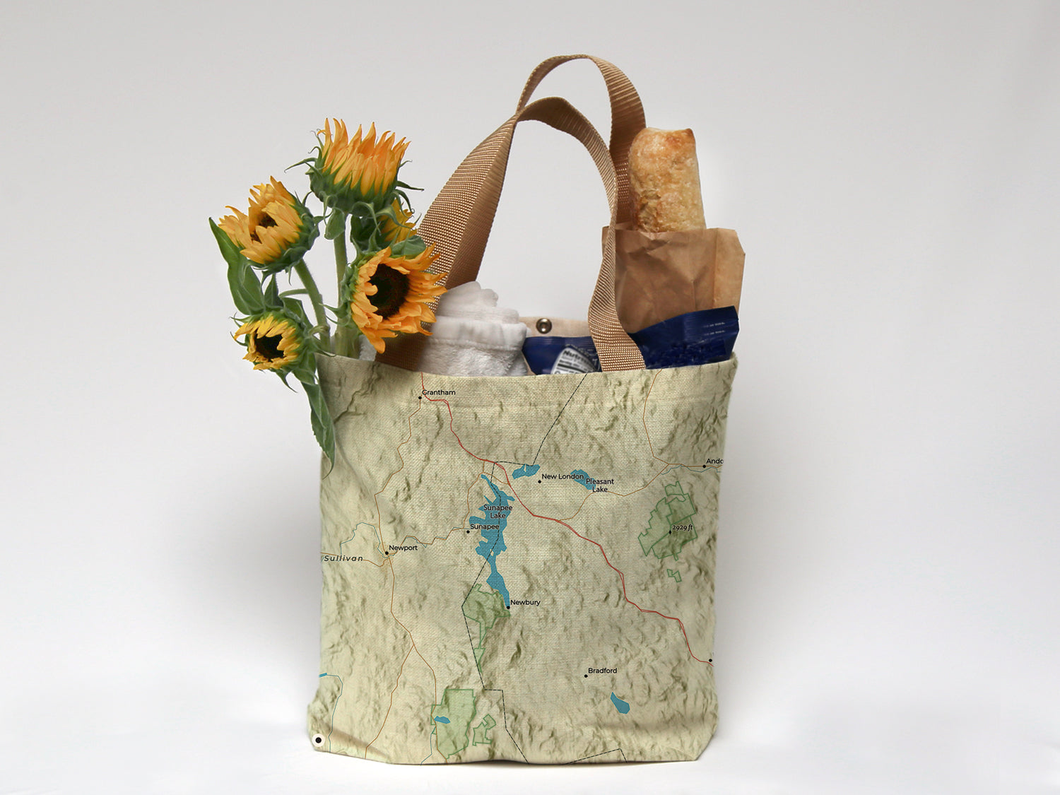 Lake Sunapee &amp; Plesant Lake Charted Territory Tote