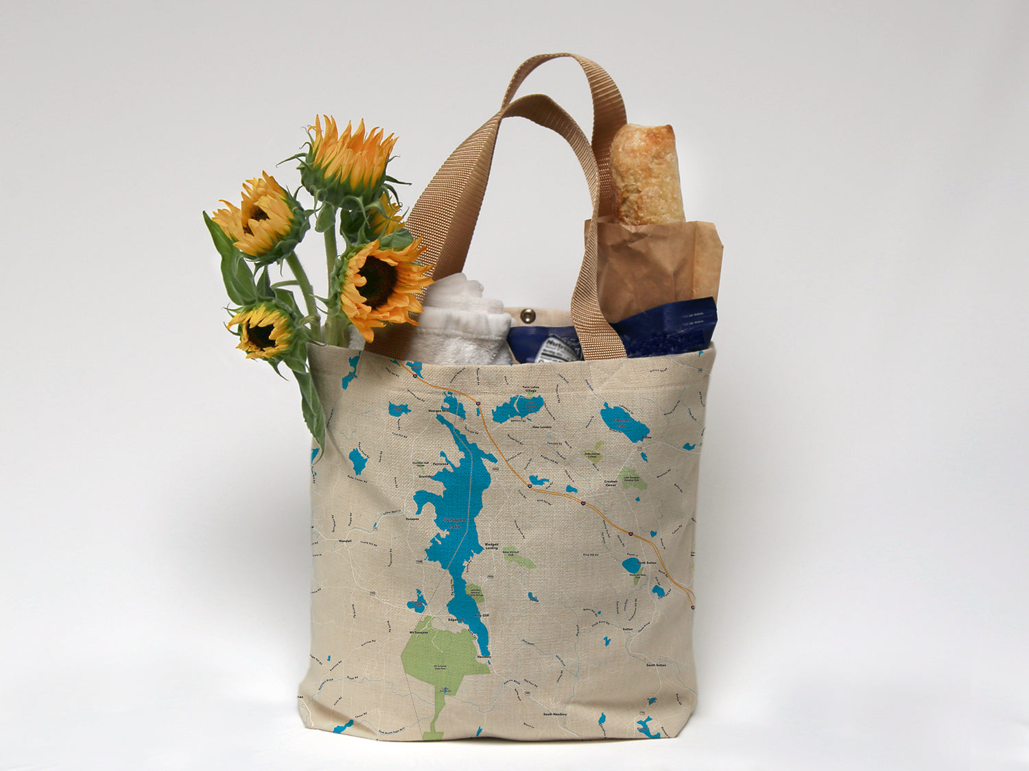 Lake Sunapee &amp; Plesant Lake Hometown Tote