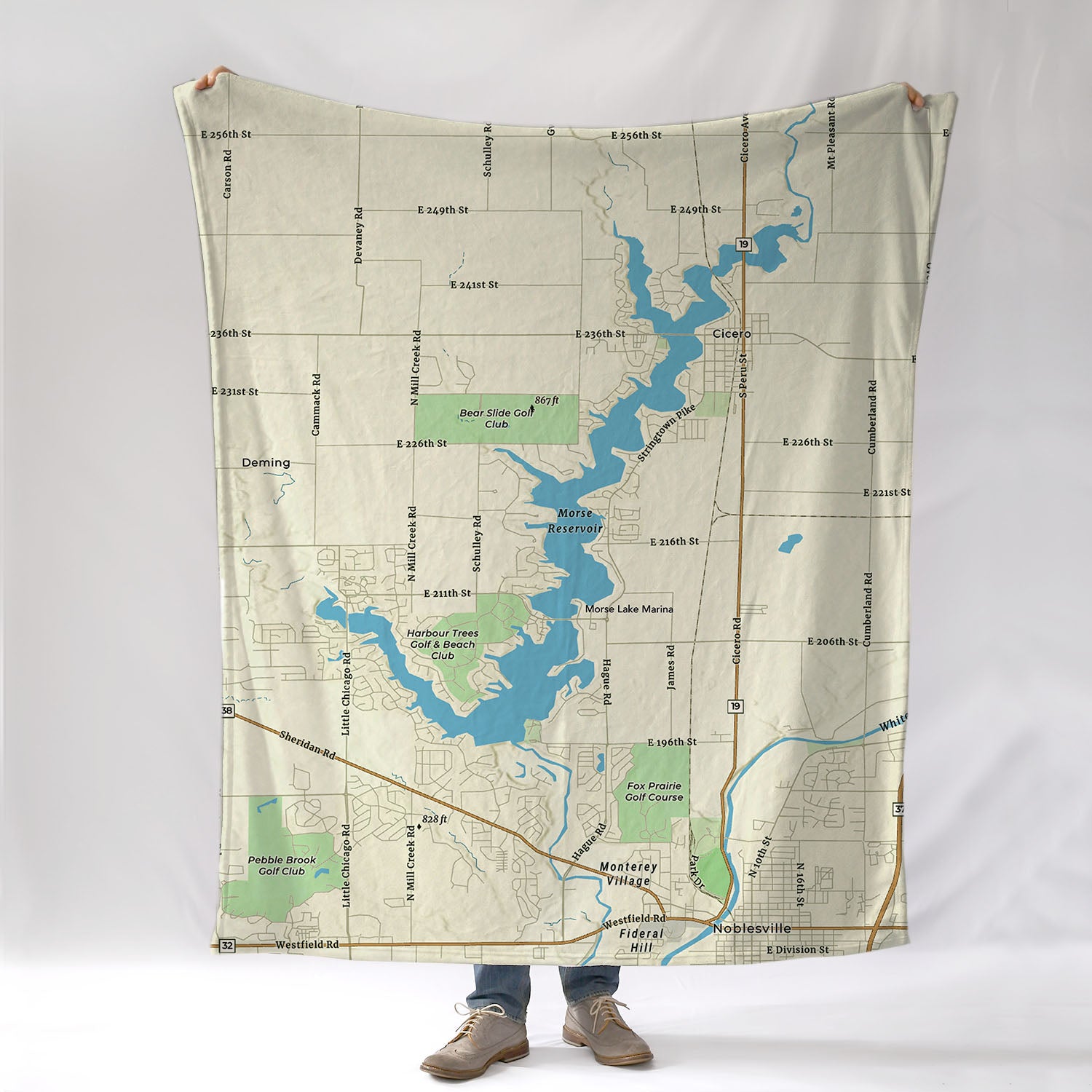 Morse Reservoir IN Charted Territory Blanket