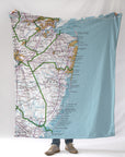 Sandy Hook to Beach Haven NJ Antique Blanket