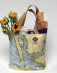 Gulf Harbour Branded Nautical Chart Tote