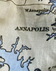 Chesapeake Bay Nautical Chart Scarf