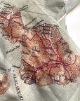 Hawaii, HI Vintage State Map Scarf