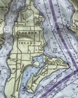 Seattle, WA Puget Sound, Nautical Chart Scarf