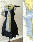 Sanibel Island to Boca Grande, FL Nautical Chart Scarf