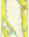 Long Island Sound, Eastern Part, CT Nautical Chart - textured Scroll