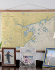 Salem, Marblehead and Lynn Harbors Nautical Chart Scroll