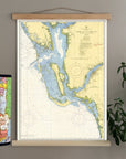 Sanibel, Cape Harbour, Cape Coral, Estero Florida Chart Scroll