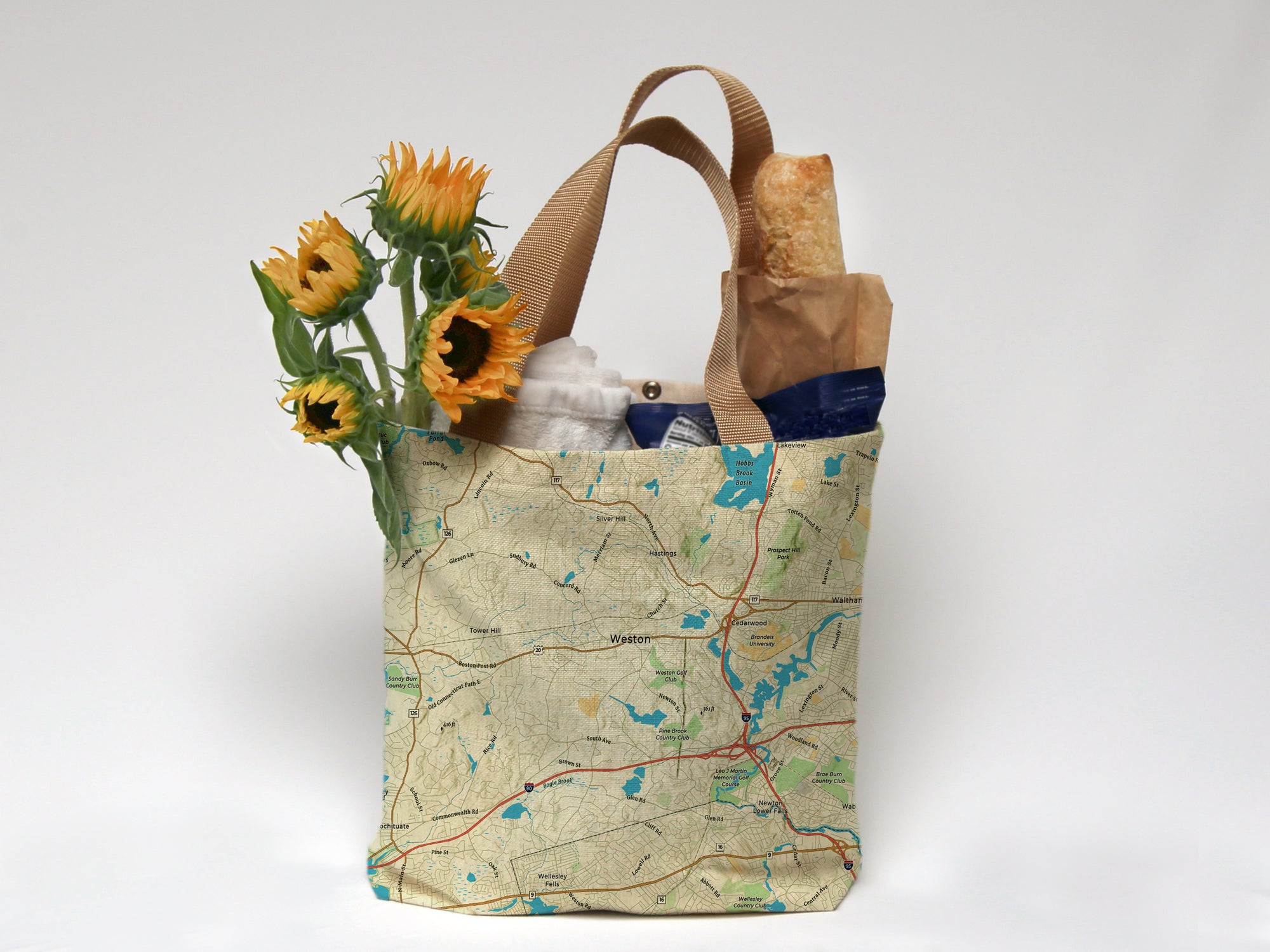 Weston MA Charted Territory Tote