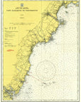 Cape Elizabeth To Portsmouth Nautical Chart Scroll