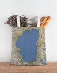 Lake Tahoe, CA Vintage Map Tote