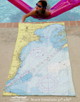 Lake St. Clair Chart Quick Dry Towel