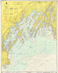 Casco Bay to Harpswell Nautical Chart Scroll