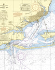 Pensacola, Fl Nautical Chart Shower Curtain