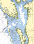 Englewood - Lemon Bay - Boca Grande, FL Nautical Chart Shower Curtain