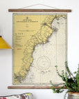 Cape Elizabeth To Portsmouth Nautical Chart Scroll