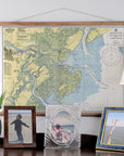 Savannah, GA & Wassaw Sound Nautical Chart Scroll