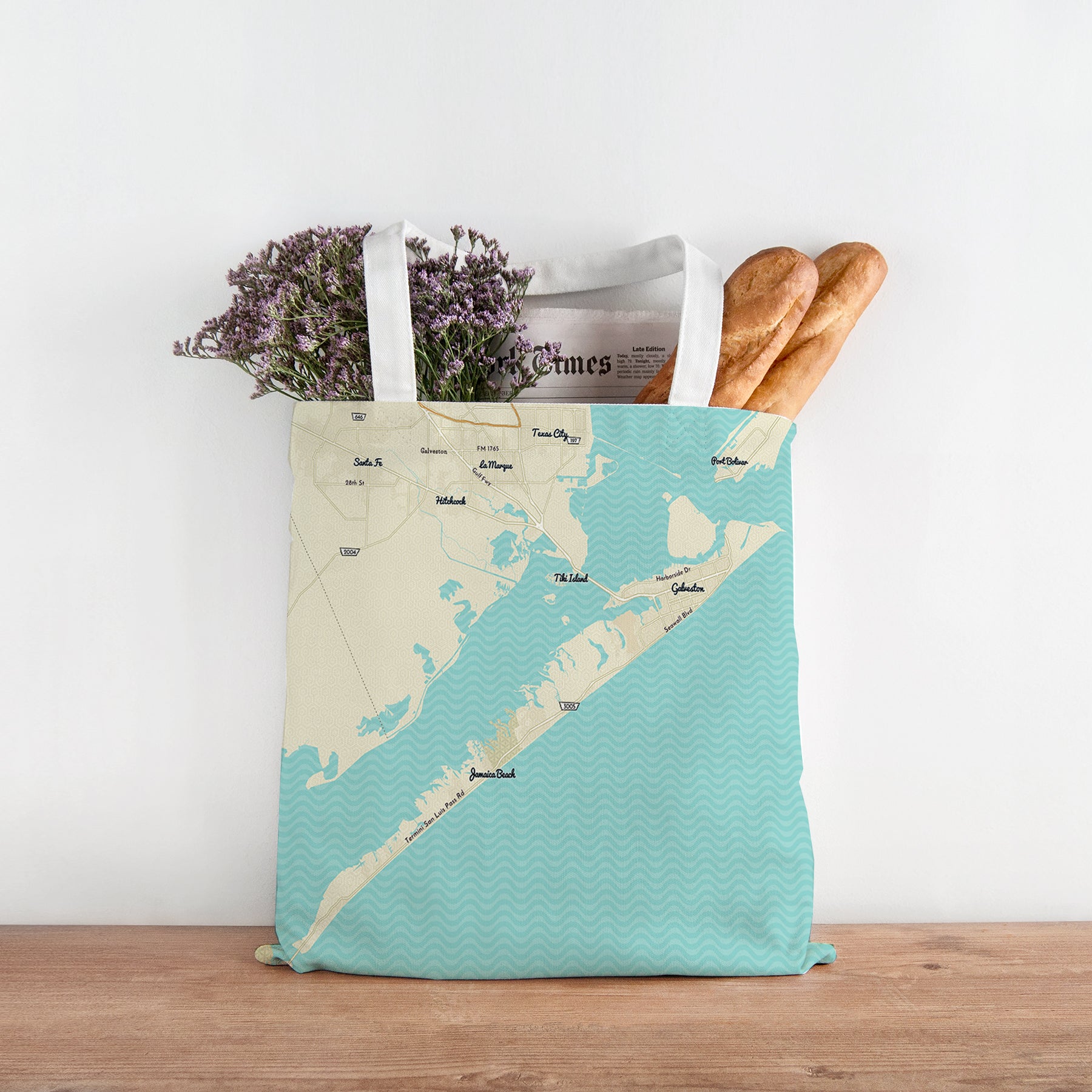 Galveston Modern Wave Tote