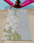 Amelia Island, FL Gold Dust Quick Dry Towel