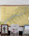 Delaware River Wilmington to Philadelphia 1959 Scroll