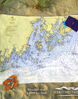 Penobscot Bay, Belfast, ME.. Nautical Chart Blanket