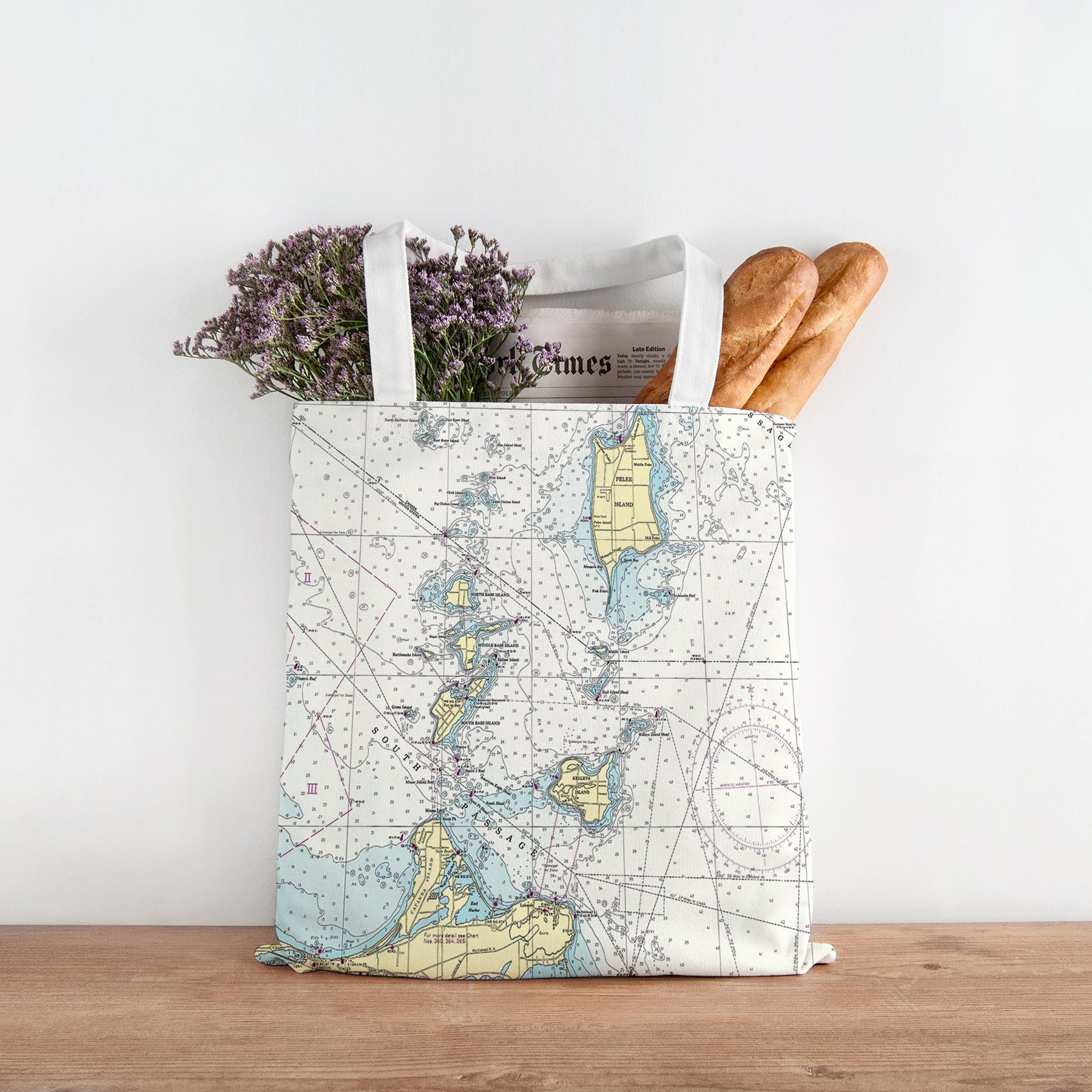 Islands of Lake Erie Chart Tote