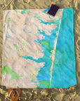 Lavallette, NJ Watercolor Map Blanket